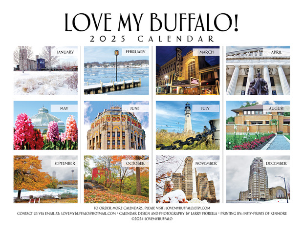 2025 Love My Buffalo calendar back cover